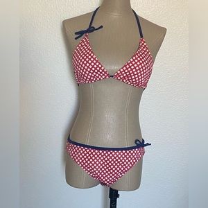 Gap Body Summer polka dot two piece Bikini size M